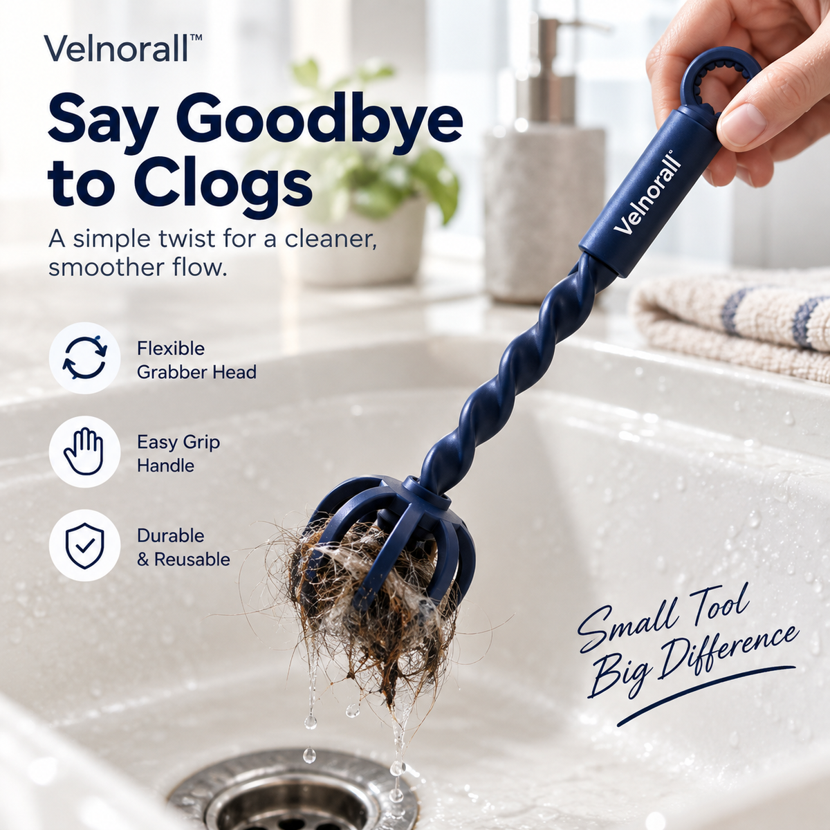 Velnorall™ DrainSpiral Flex Grabber
