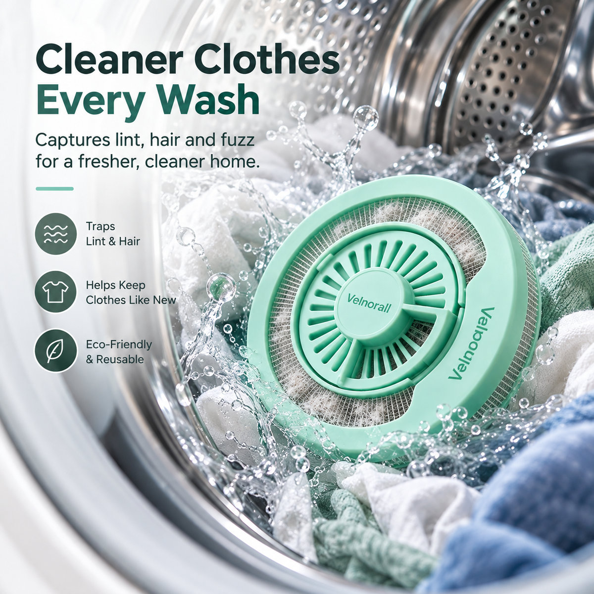 Velnorall™ FreshFlow Washer Lint Catcher