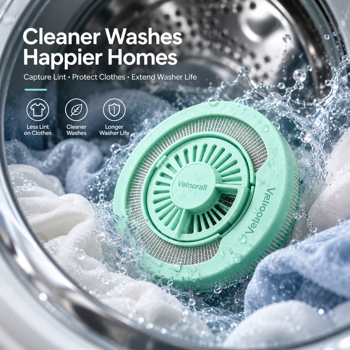 Velnorall™ FreshFlow Washer Lint Catcher