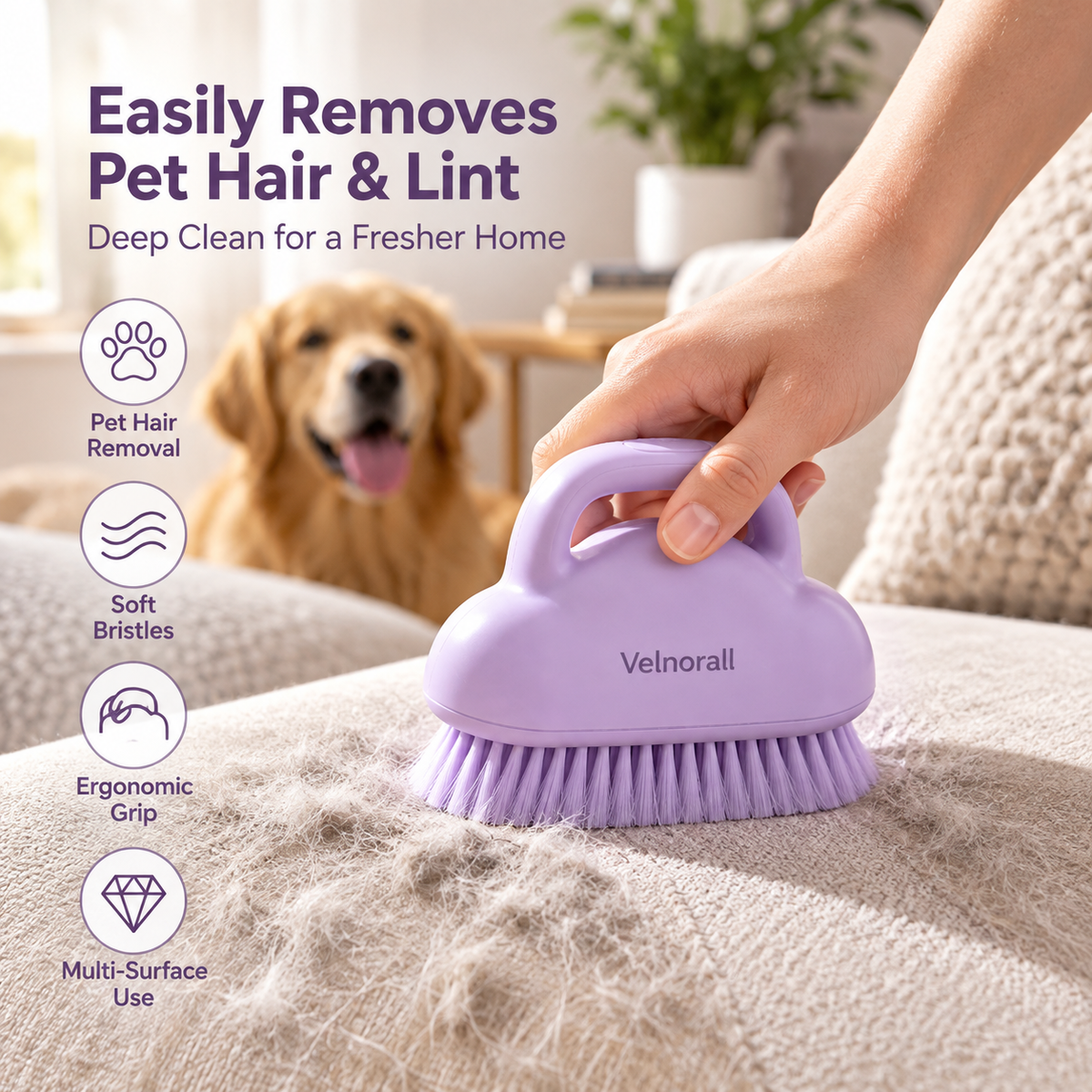 Velnorall™ SoftCone Fabric Detail Brush
