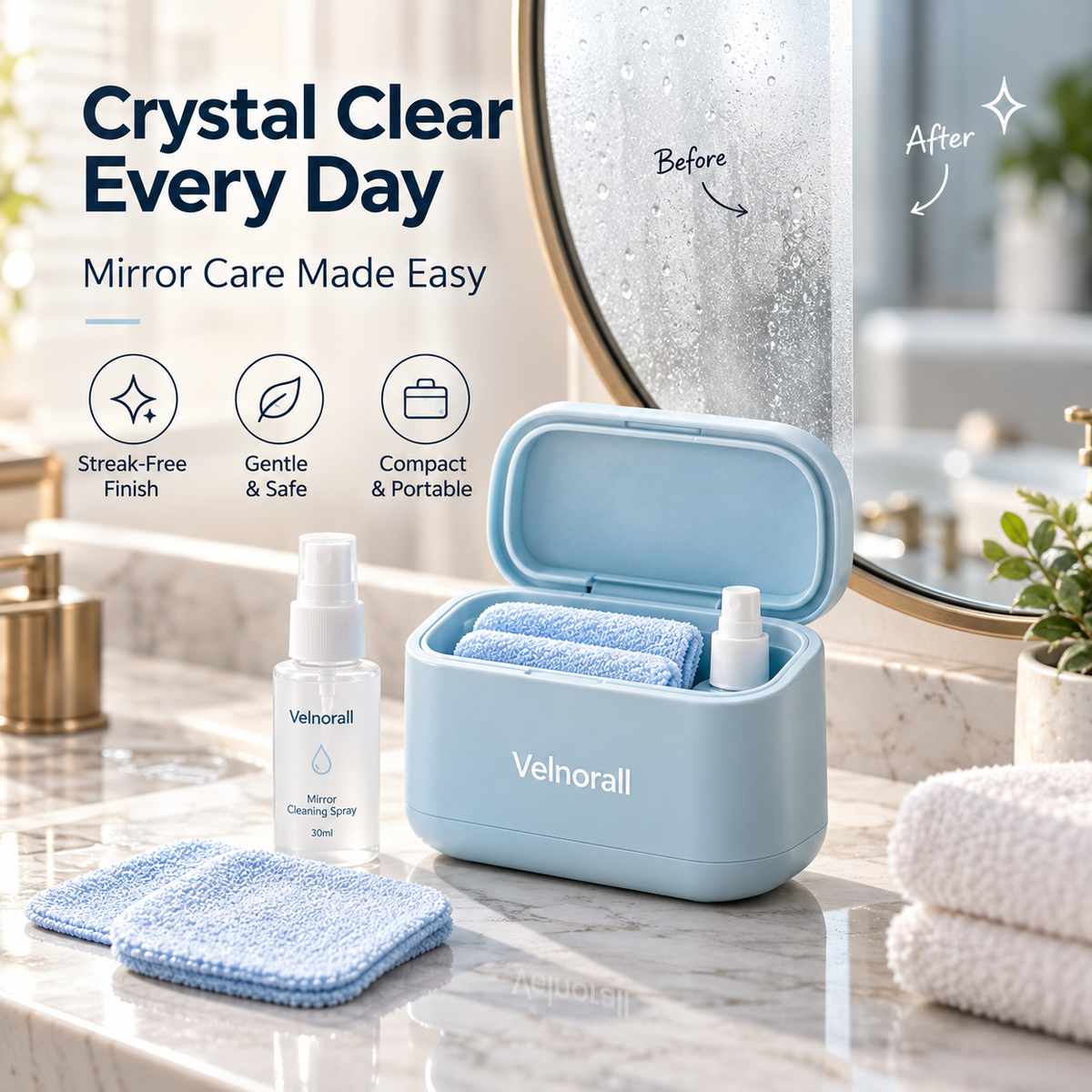 Velnorall™ ClearNest Mirror Care Kit