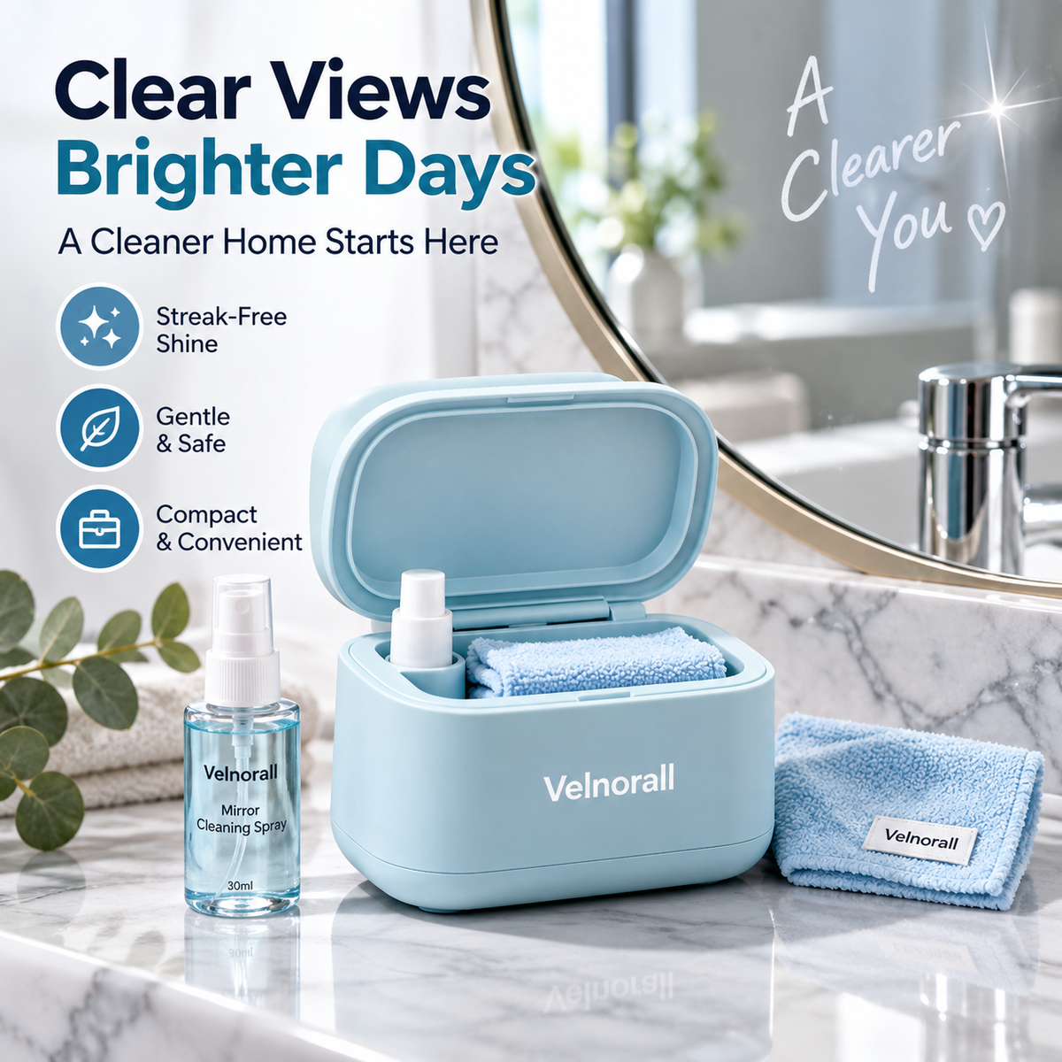 Velnorall™ ClearNest Mirror Care Kit