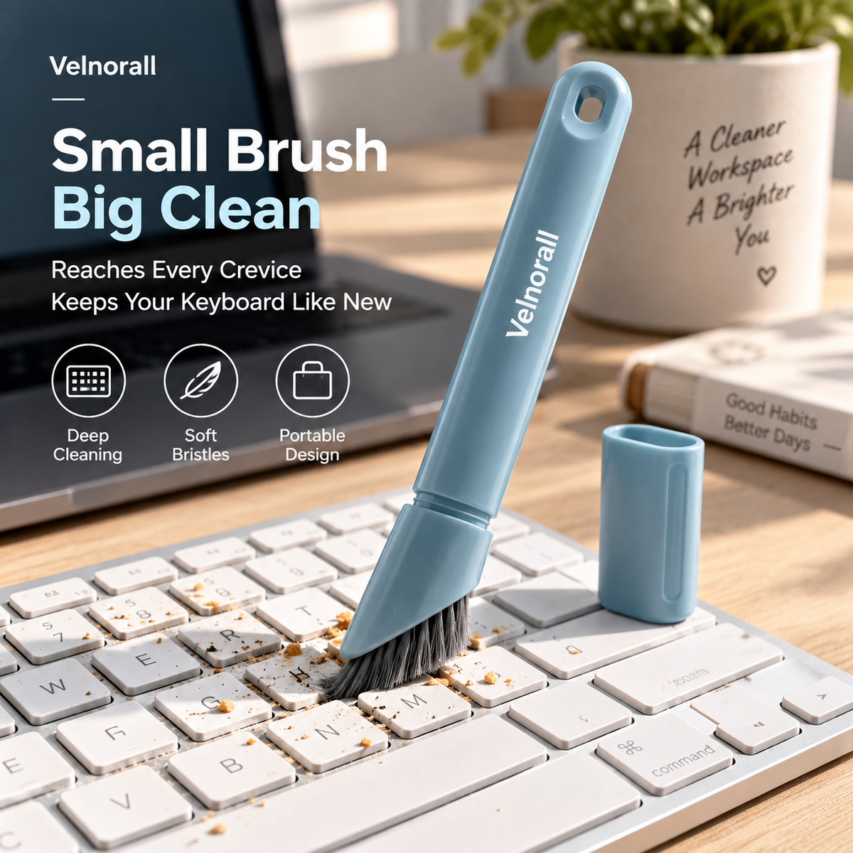 Velnorall™ KeyCrevice Precision Brush