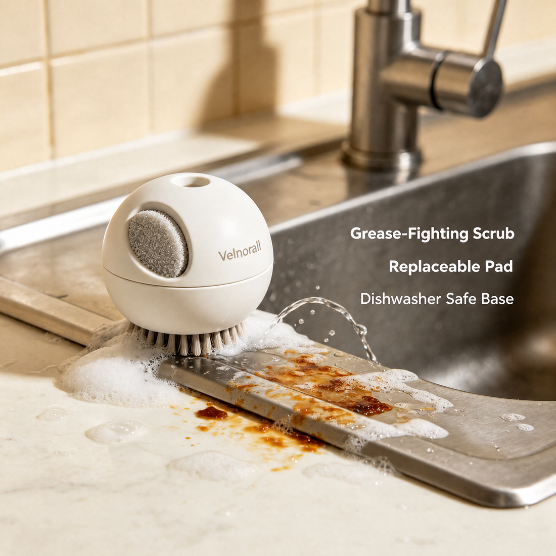 Velnorall™ StonePod Grease Scrubber