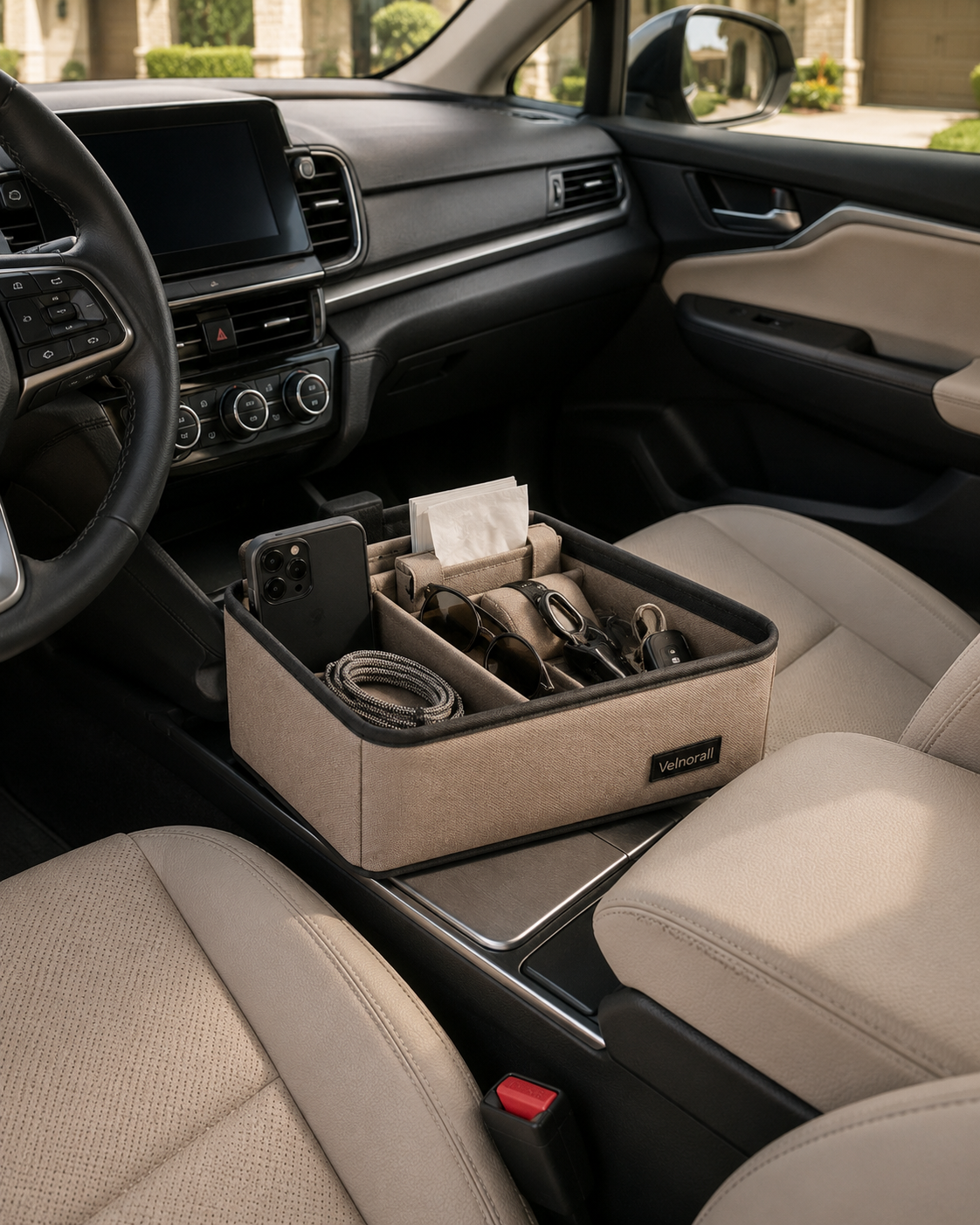 Velnorall™ ConsoleFlow Soft Storage Caddy