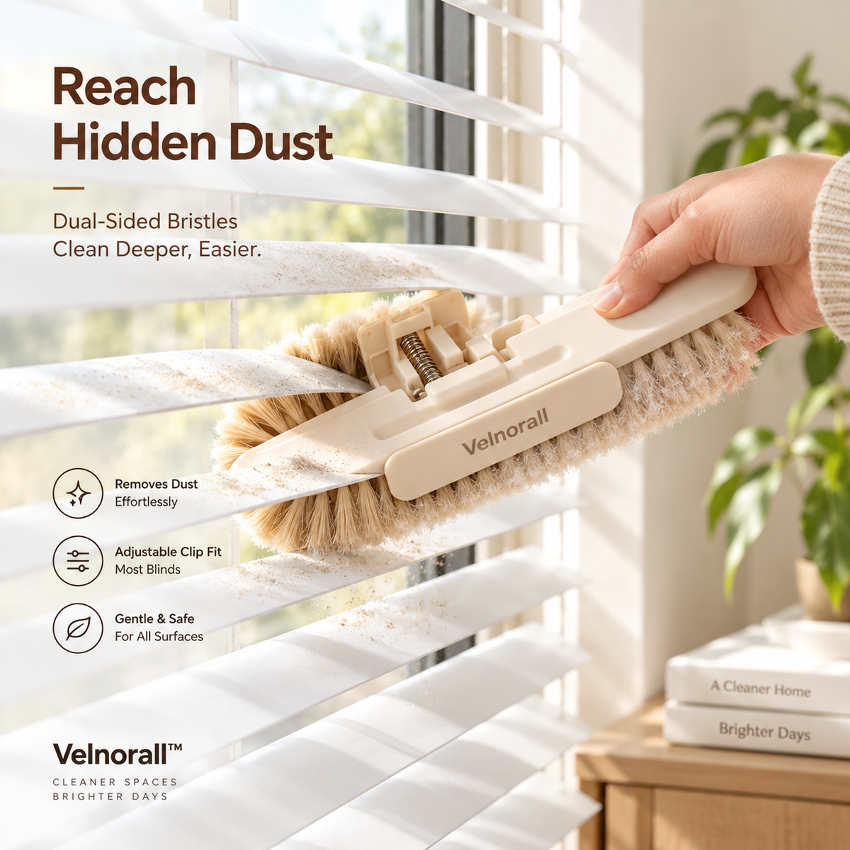 Velnorall™ SlatGlide Dual-Sided Duster